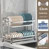 304 Stainless Steel Multi-functional Dish Drying Rack for Plates and Bowls
