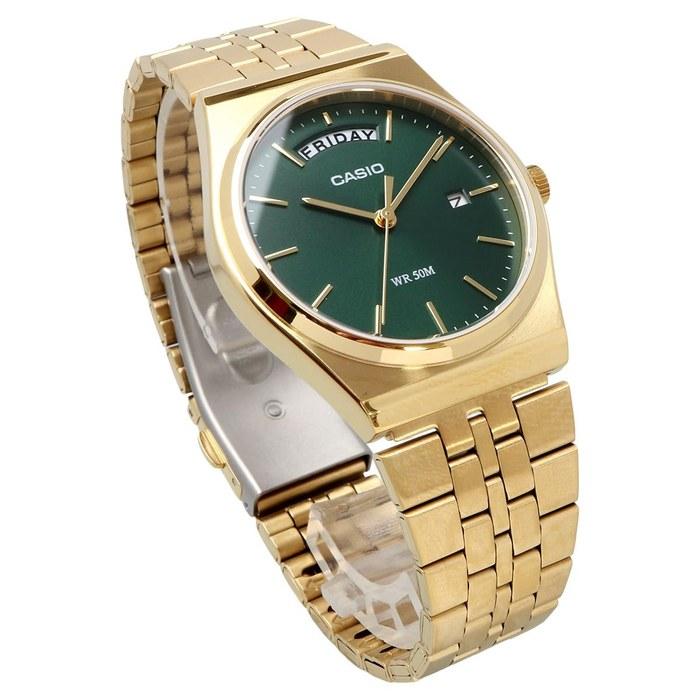 Casio Standard Analog Quartz Men's Watch MTP-B146G-3AV Gold x Green