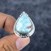 Republic Larimar Gemstone 925 Sterling Silver Jewelry Ring Size 8.5 M-2809