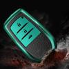 3 Buttons Soft Tpu Car Key Case Cover for Toyota Hilux Innova Rav4 Fortuner Yaris 2021 Shell Fob Protector Keychain Accessories
