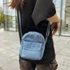 Men Mobile Phone Bag Solid Color Crossbody Bag Denim Bag Women's Shoulder Bag Small Bag