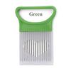 1 Pcs Stainless Steel Fruit Gadget Handy Stainless Steel Onion Holder Potato Safety Cooking Tools Slicer Cutting Aid