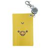 Ushikubo Kogei Rilakkuma Genuine Leather Pass Case with Reel, Kiiroitori Design, Approx. H110 X W75mm, RK-023