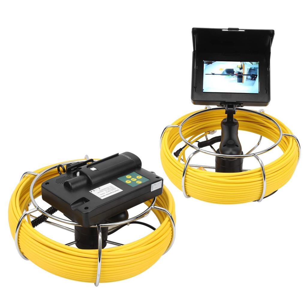 Fafeicy Wireless 17mm IP68 Waterproof Handheld Industrial Pipe and Sewer Inspection Video Camera with 8 LED Lights Endoscope, 5-inch (F5P17-20M)