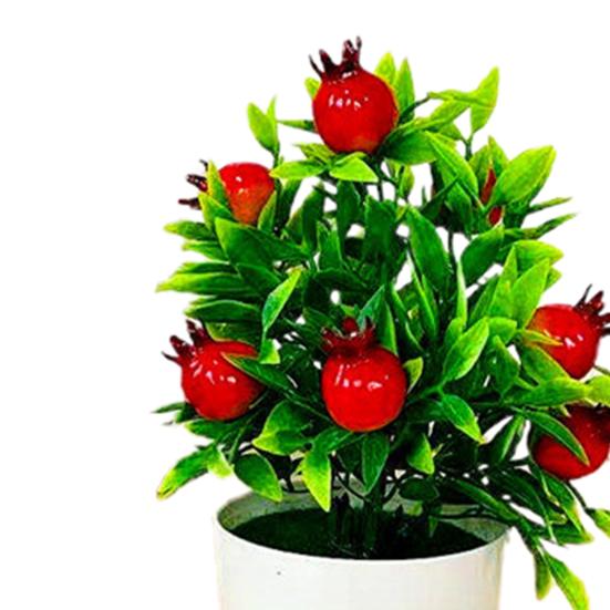 Потрясающая имитация растений в горшках, водонепроницаемые пластиковые настольные украшения