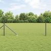 VidaXL Fence Posts with Spike 7 Pcs Ø32 Mm 60 Cm Galvanized Steel 42004250