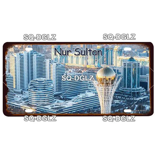 [SQ-DGLZ] Азиатский город 15x30 см, металлическая пластина, винтажная табличка, жестяная вывеска, настенный декор для бара, деревенская живопись, дорожный постер