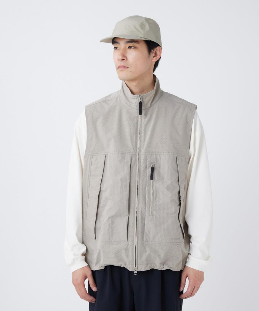 Insect Shield Vest Outerwear Vest GREIGE L [Snow Peak] VT-26SU006 Mid-layer Men's Women's