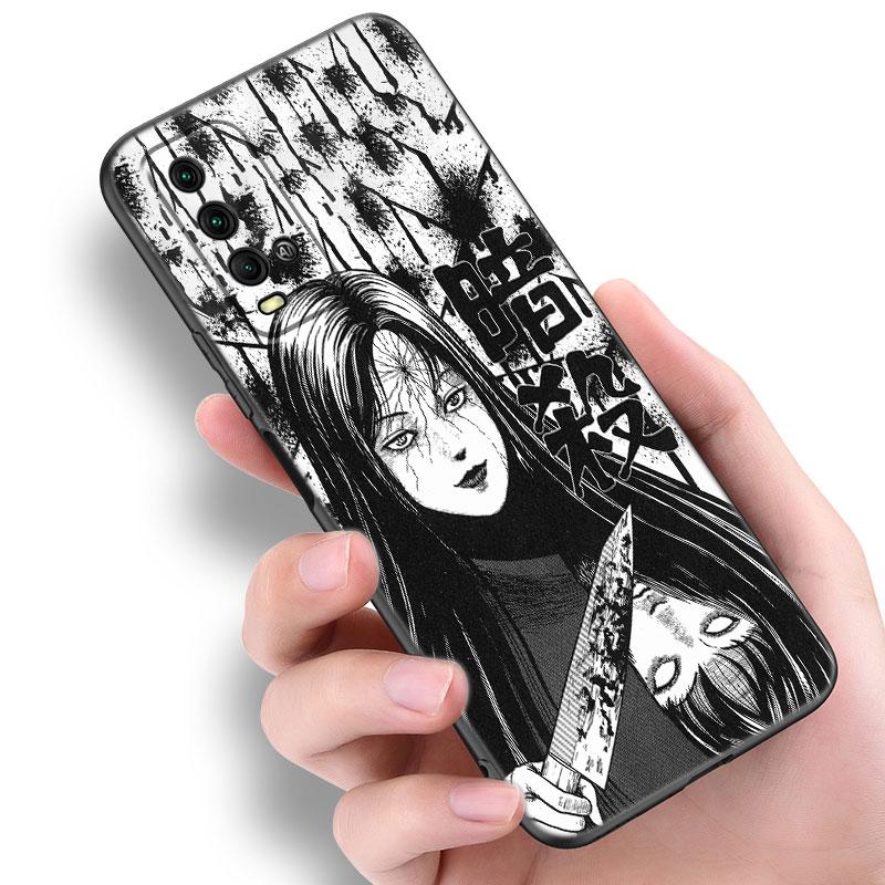 Чехол для телефона Junji Ito Terror Horror Anime для Xiaomi Redmi Note 5 6 9T K20 K40 K50 Pro 7A 8A 9A 9C 9i 10A 10C A1 S2, черный чехол