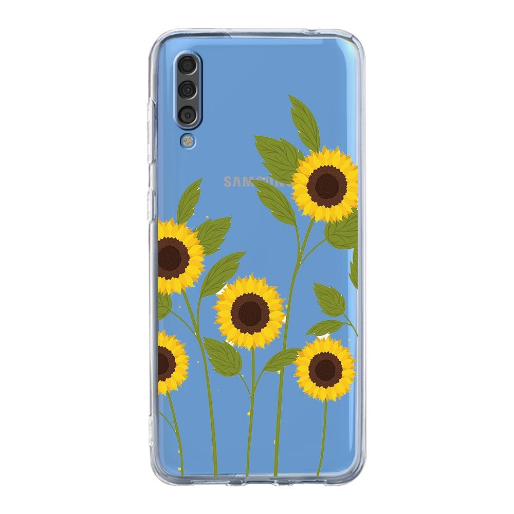 Чехол для телефона с винтажным подсолнухом и лавандой для Samsung A12 A32 A50 A70 A20E A20S A10S A22 A30 A40 A52 A72 5G A02S A04S