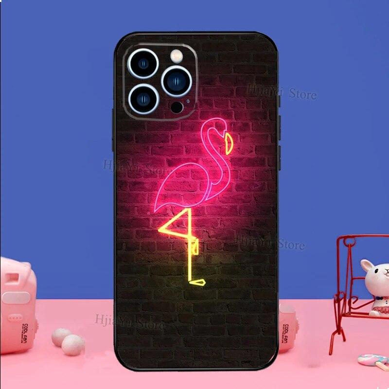 Pink Red Flamingo Phone Case For iPhone Samsung Galaxy Redmi Xiaomi Oppo OnePlus Note S A 7 8 9 10 11 12 13 14 20 21 22 23 53 54 Pro Max Plus Ultra