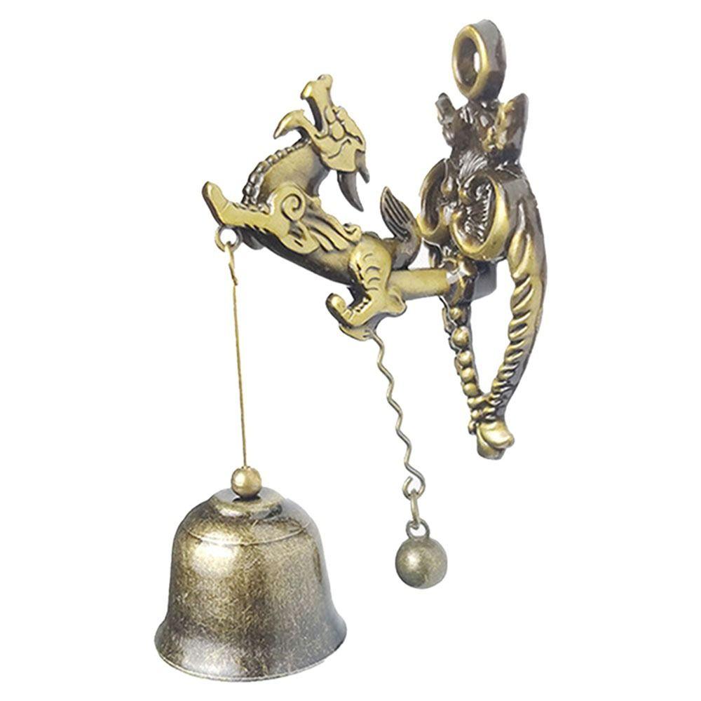 For Room Garden Store Wall Hanging Ornament Metal Bell Door Shopkeeper Good Luck Knocker Door Bell