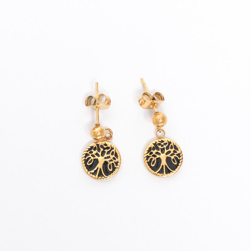 Маленький комплект сережек в стиле аромата, легкие роскошные серьги из титановой стали высокого класса, серьги в прошлом, новый стиль, темпераментные серьги