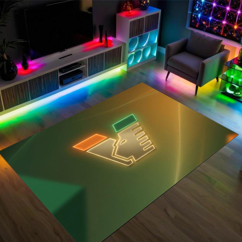 Venezia FC Football Design Crystal Velvet Carpet Cozy Non?Slip Printed Rug For Bedroom Living Room Entrance