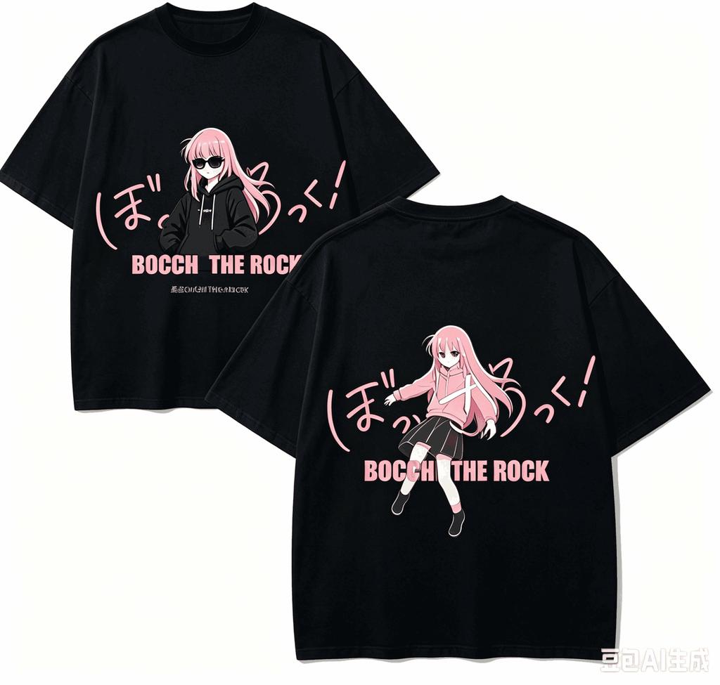Bocchi The Rock Anime Lover TShirt Harajuku Cotton NewModel High Street Retro Fashion Oversized Unisex Hot Product Soft Gift