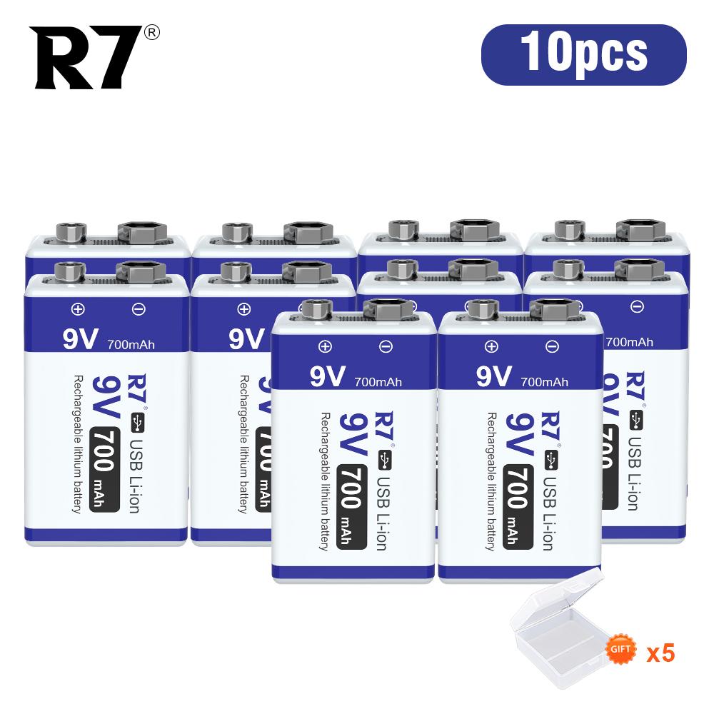 USB Зарядка 9 Вольт Li-ion Аккумулятор 6F22 9В Li-ion Литиевый Аккумулятор для Модели Радиоуправляемого Вертолета Микрофона Игрушки Детектора Дыма Аккумулятор