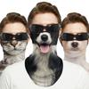 Креативный узор кошки собаки Спорт на открытом воздухе Маска от солнца Езда по дороге Защитная маска на пол-лица Летняя дышащая маска для лица из ледяного шелка
