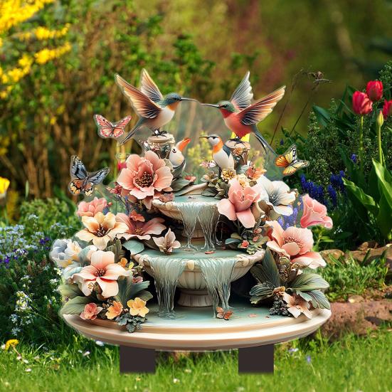 Decorative Garden Inserts Rooster Statues Waterproof UV Resistant Chickens Decorations Outdoor/Indoor Stakes