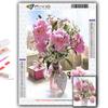 5D DIY Diamond Painting Cross Stitch Pink Roses Diamond Embroidery Mosaic Wall Art Home Decoration