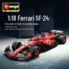Bburago Ferrari SF24 1:18 Модель гоночного автомобиля Формулы 1 из сплава (2024)