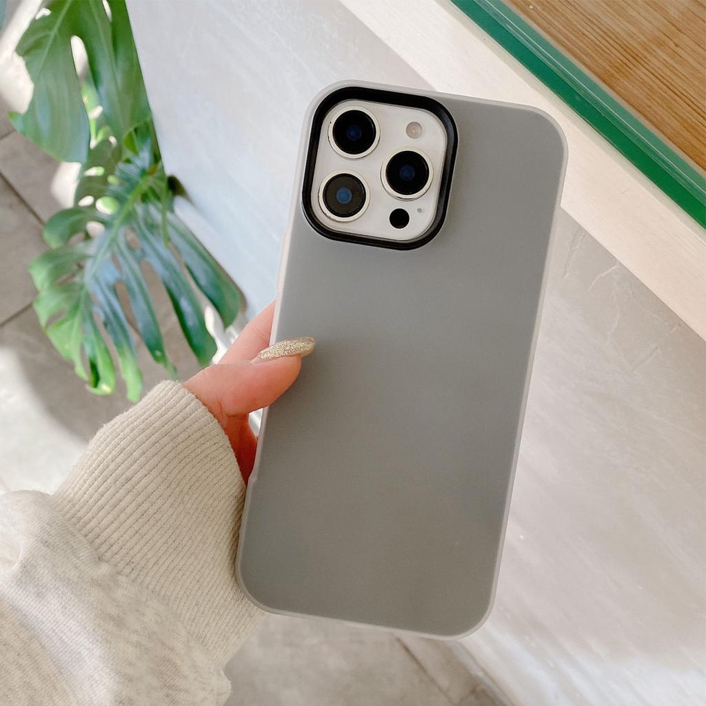 Jelly Two-in-one Mobile Phone Case Non-yellowing Holder Silicone for Apple 13 Promax Mobile Phone New Case Simple and Fashionable