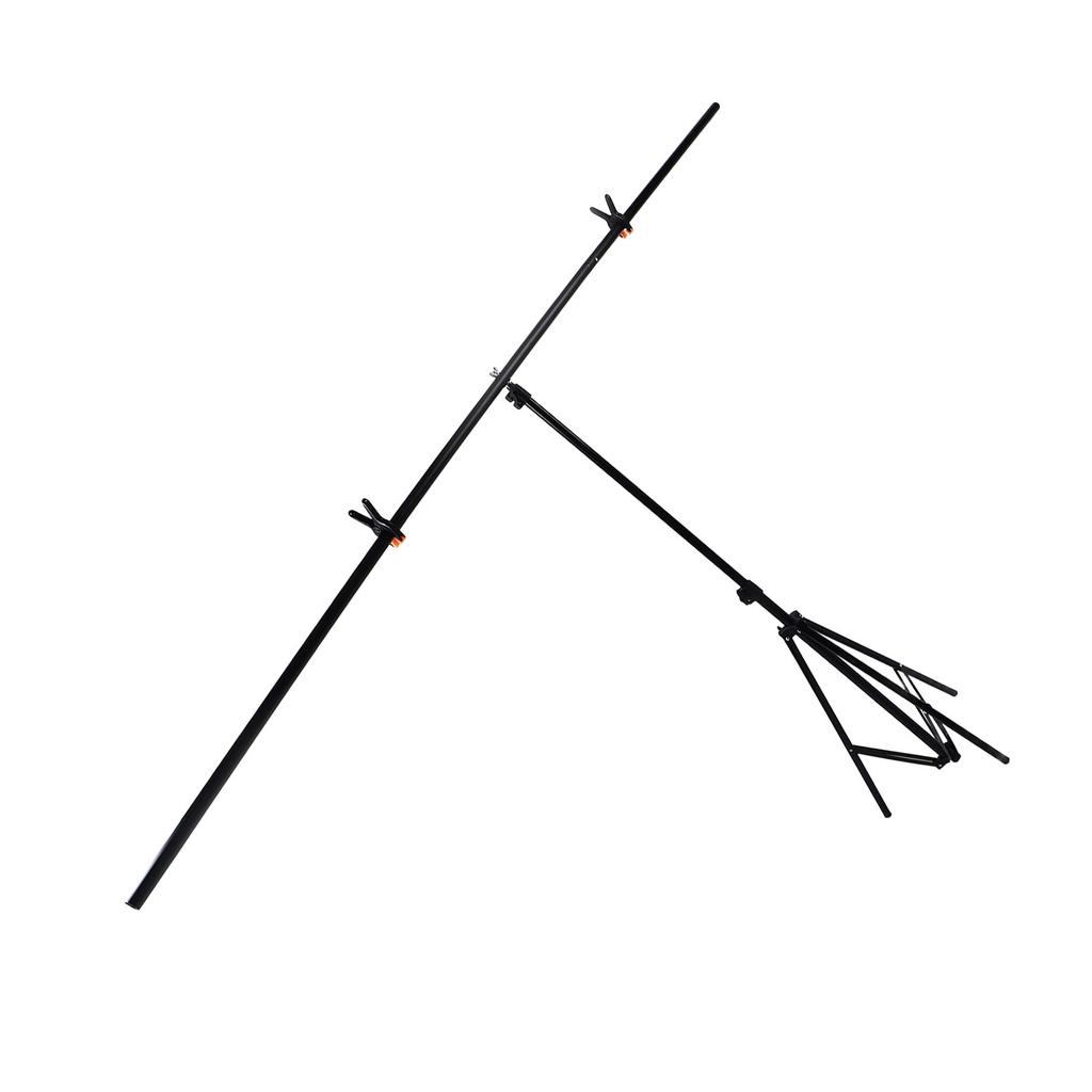 T Shape Background Stand Kit with Storage Bag 6.6x6.6ft Alloy Retractable Strong Backdrop Support System for Photo