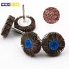10pcs Louver 80 Grit Grinding Sanding Sandpaper Flap Wheel Discs 3.0mm Shank Shutter Polishing Wheel