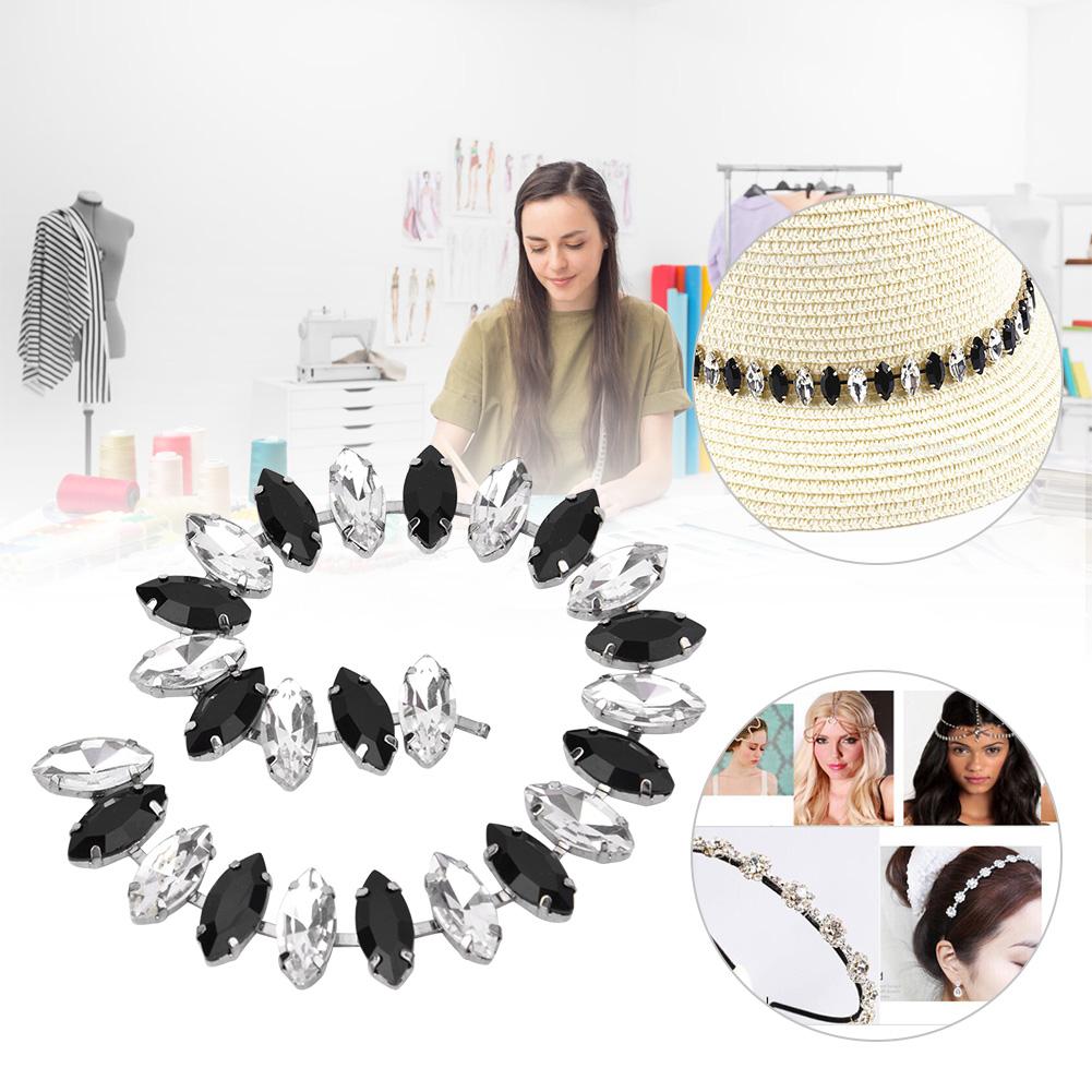 1 Двор (90см)   Стеклянная цепочка из страз для пришивания   Украшение для одежды