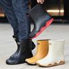 British Short and Medium Rain Shoes Chelsea Wading Boots Men's New Non-slip Rubber Boots Men's Outer Wear Shoes Fishing Shoes