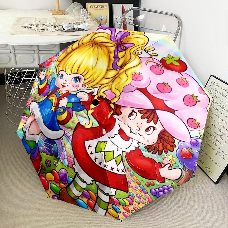 Rainbow Adventure Umbrella Folding umbrella, automatic umbrella 8-Frame for Travel, camping Use Gift for Halloween Christmas
