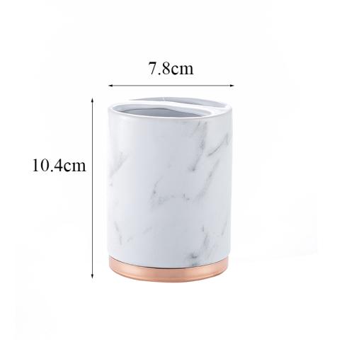 Керамика Набор для ванной комнаты Туалетные принадлежности Стаканчик для рта Подставка для зубных щеток Мыльница Флакон для лосьона Флакон для ароматерапии Набор для ванной комнаты из пяти предметов