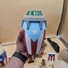 3D-печатный держатель для банки в стиле пуэрториканского флага, термоизолятор для напитков, легкий охладитель для банки 12 унций для вечеринок, пляжей, барбекю, карибский подарок