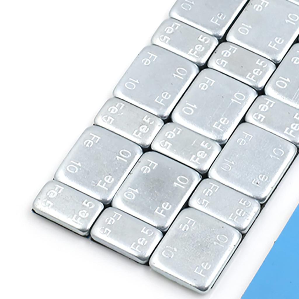 uxcell Клейкий пакет грузиков для балансировки колес для мотоциклов 2,1 унции 124 x 18 мм 5 шт.