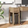 VidaXL Computer Tower Stand with Drawer Artisan Oak 30x44x74 Cm, PC Tower Stand, Support Desk Stand 858739