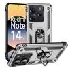 Protective Case - E.F.CONNECTION - For Xiaomi Redmi Note 14 5G - Shockproof - Anti-scratch - Silver