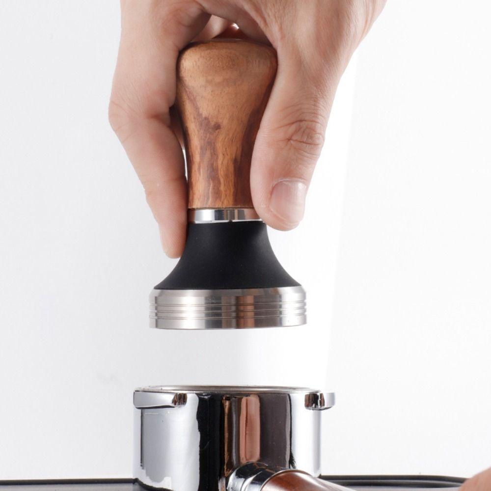 Walnut Handle Coffee Powder Pressing Hammer Coffee Powder Distributor Leveler Tool Cafe