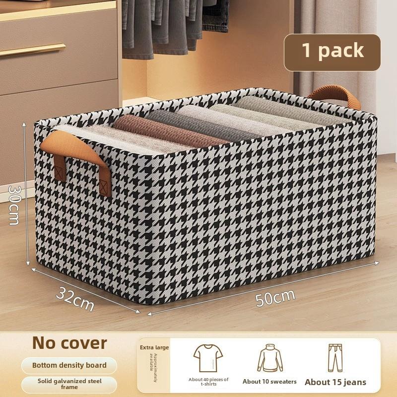 Органайзер для одежды, брюк, джинсов, ящик для хранения, большая вместимость, складной ящик для хранения со стальной рамой, несущий органайзер