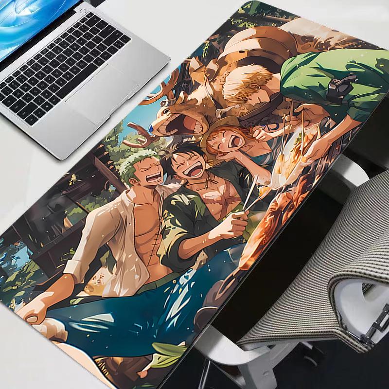 Large One Piece Mouse Pad Carpet Laptop Pc Gamer Keyboard Mat XXL Mousepad Edge White Tassel Rubber durable Table Mat