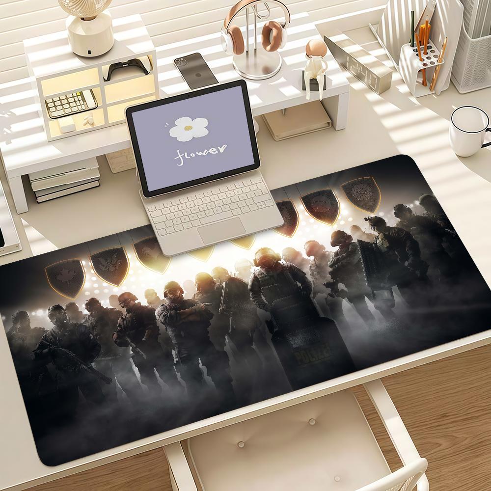 Tom Clancys Rainbow Six Siege Gaming Mouse Pad Antislip Rubber Base Large Pc Keyboard Laptop Desk Mat For Office Student Home