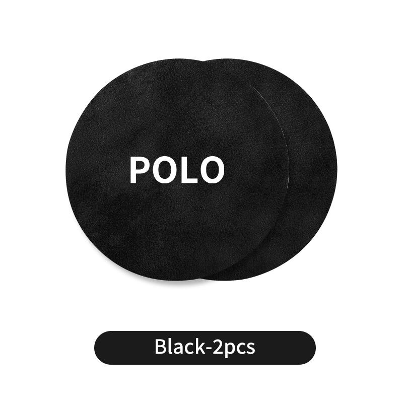 2Pcs Car Mounted Sheepskin Water JRHS4UJ Cup Pad Anti-skid Slot Pad For VW Polo T5 Passat b6 Tiguan Scirocco Sagitar Touareg Touran