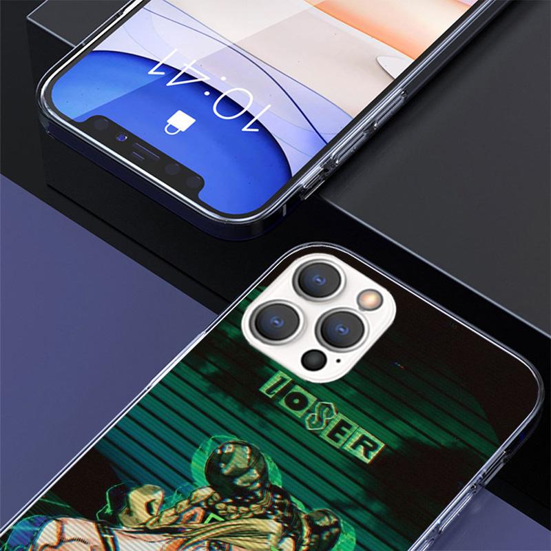 Чехол для телефона JoJo's Bizarre Adventure Джолин Куджо для iPhone 17 Air 16 Pro Max 16E 15 + 14 Plus 11 12 13 Mini 7 8 SE Подарок Печать C