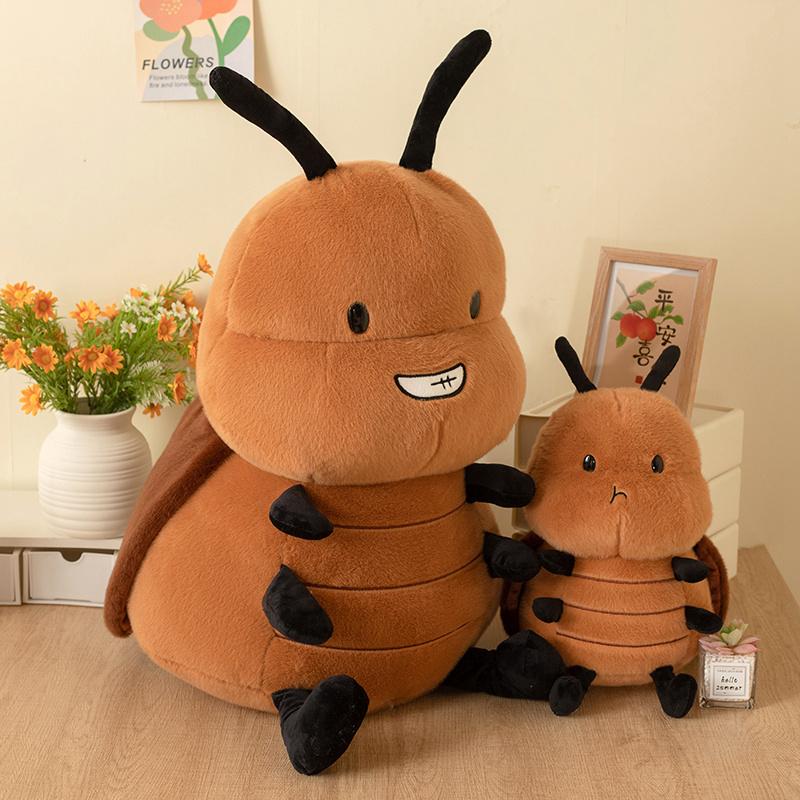 Funny Insect Creative Cockroach Cartoon Bee Plush Doll Simulation Ants Pillow Soft Toy Room Decoration Kawaii Birthday Gifts