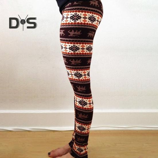 Леггинсы осень-зима с принтом лося и снежинок, обтягивающие, с высокой талией, отличная эластичность, приподнятая попа, плотные, теплые, мягкие, рождественские, длинные брюки, утягивающие брюки