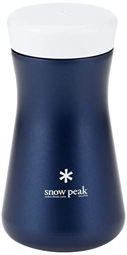Snow Peak (снежная вершина) Вакуумная бутылка из нержавеющей стали тип T350 темно-синий TW-350NV