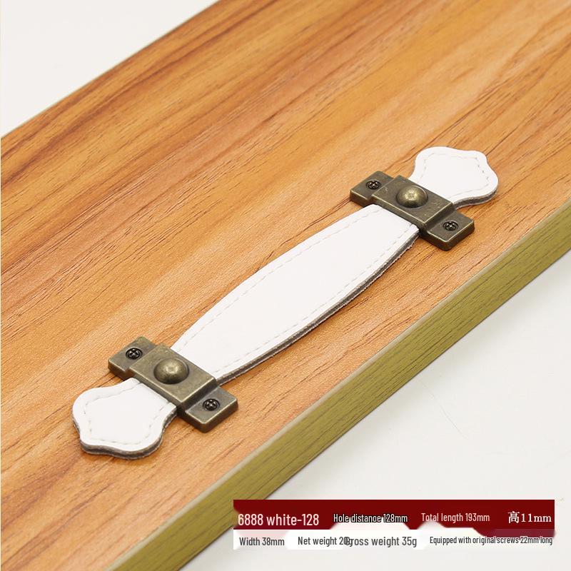 Коричнево-Черная Кожаная Ручка для Чемоданов, Сумок, Ящиков и Шкафов