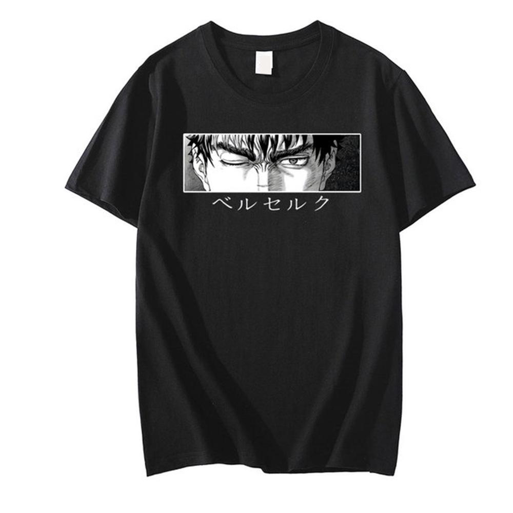 2024 Anime Berserk Tshirt Summer Men Women Cotton Oversized Short Sleeve T Shirt Print T-shirt Tops 2024 Tee Trend Fans Clothes