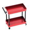Mini 2‑Tier Tools Storage Trolley Mobile Workshop Garage Repair RC Accessories for 1 8 1 10 1 12 1 16 Scale Model Large