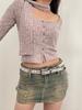 N Retro White Belt Women New Jeans With Version Of The Waist Belt Design