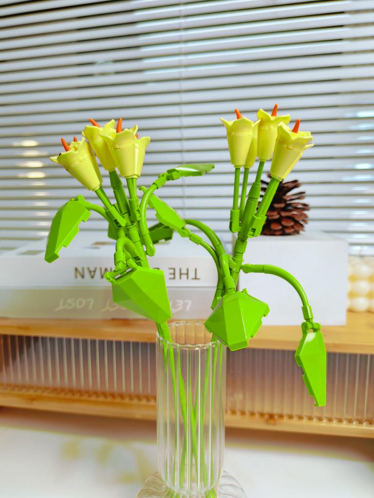 Букет из вечной розы и подсолнуха, конструктор, мини-кирпичики DIY для взрослых, невянущий подарок на День святого Валентина, годовщину, декор для дома