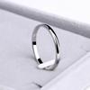 Stainless Steel Rings Rose Gold Anti-allergy Smooth Simple Wedding Couples Rings Bijouterie